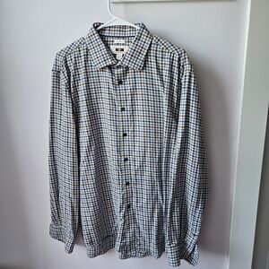 Joseph Blue and White Casual Button Down Shirt
